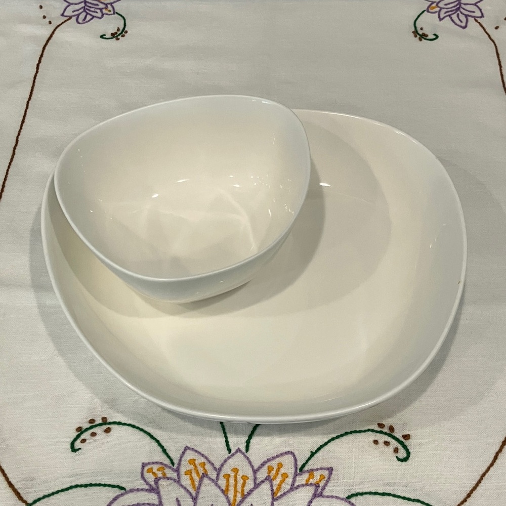 Denby Modern White Dinnerware Set